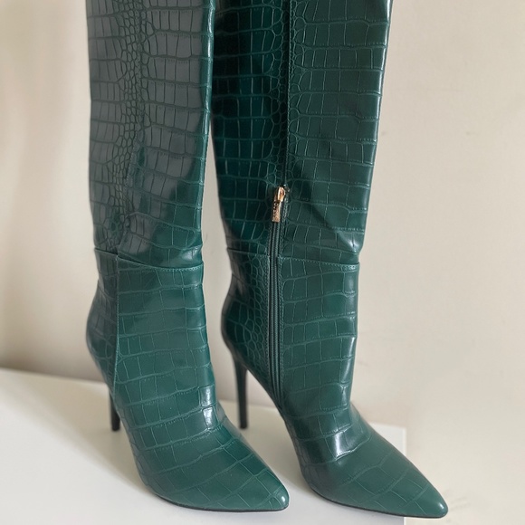 Guess Croc Knee-High Boots - Picture 1 of 7